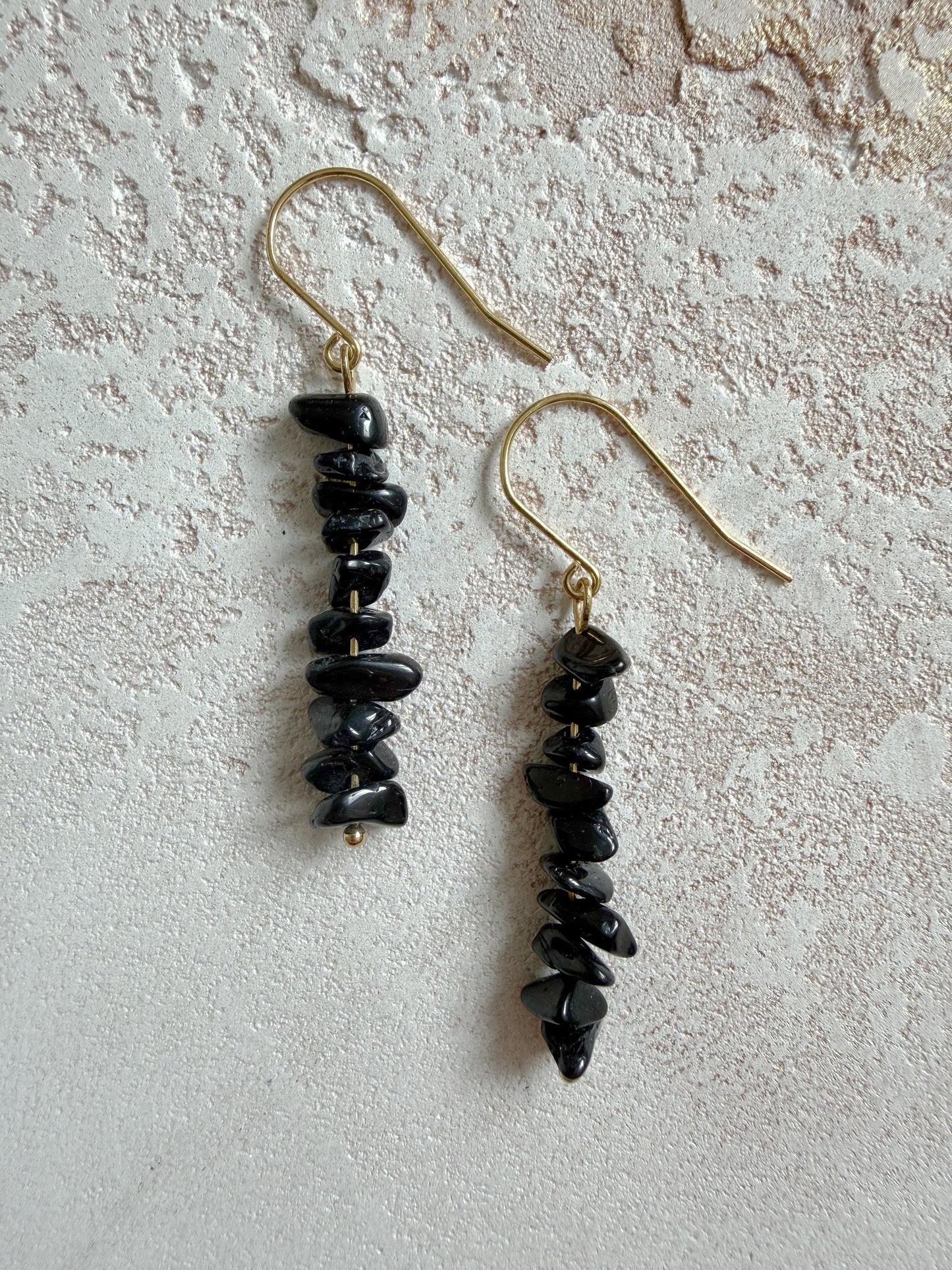 Earrings BLACK TOURMALINE