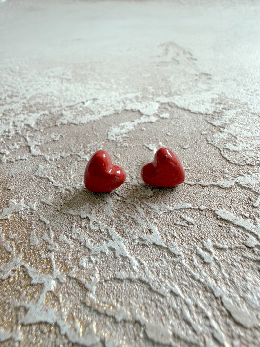 Earrings CERAMIC HEARTS