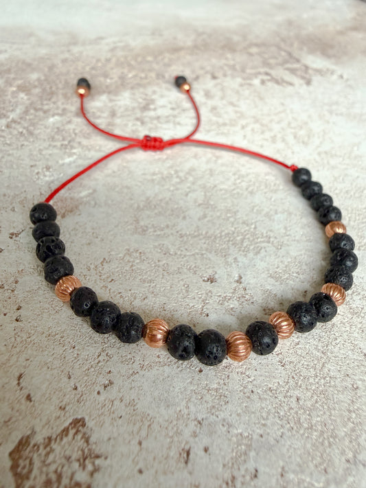 Bracelet VOLCANIC LAVA STONE