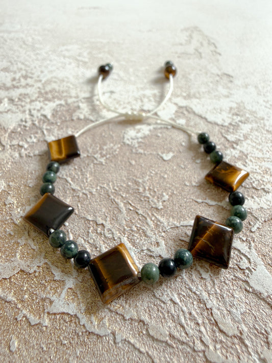 Bracelet TIGER'S EYE, KAMBABA JASPER