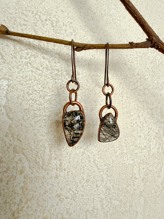 Earrings RUTILATED QUARTZ