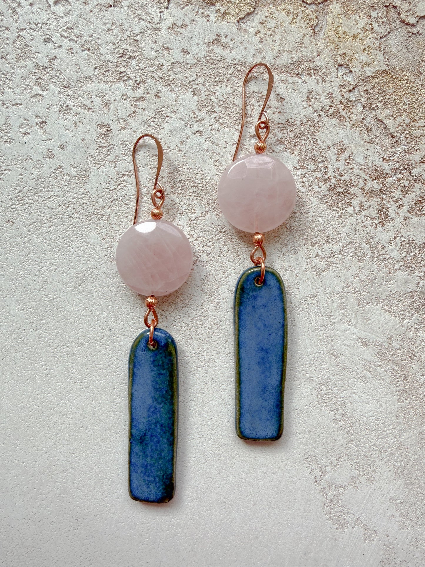 Earrings ROSE QUARTZ