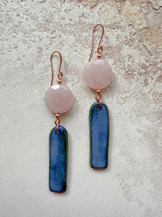 Earrings ROSE QUARTZ