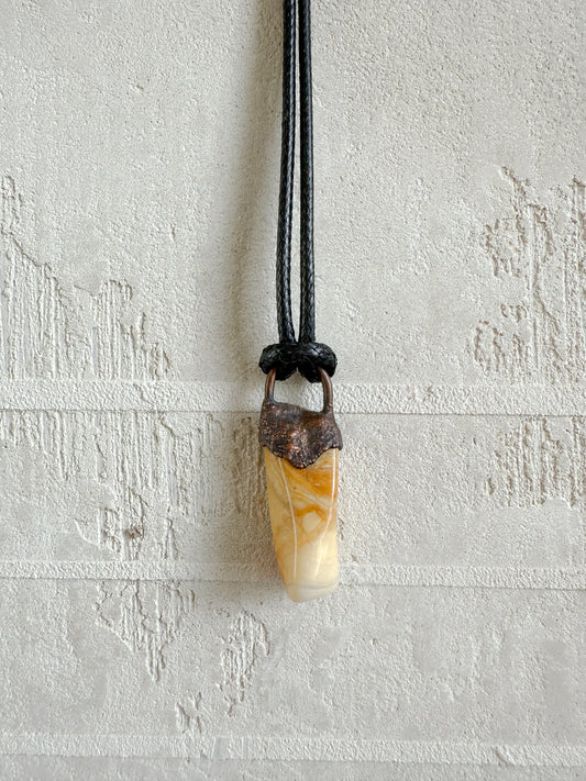 Necklace YELLOW JASPER