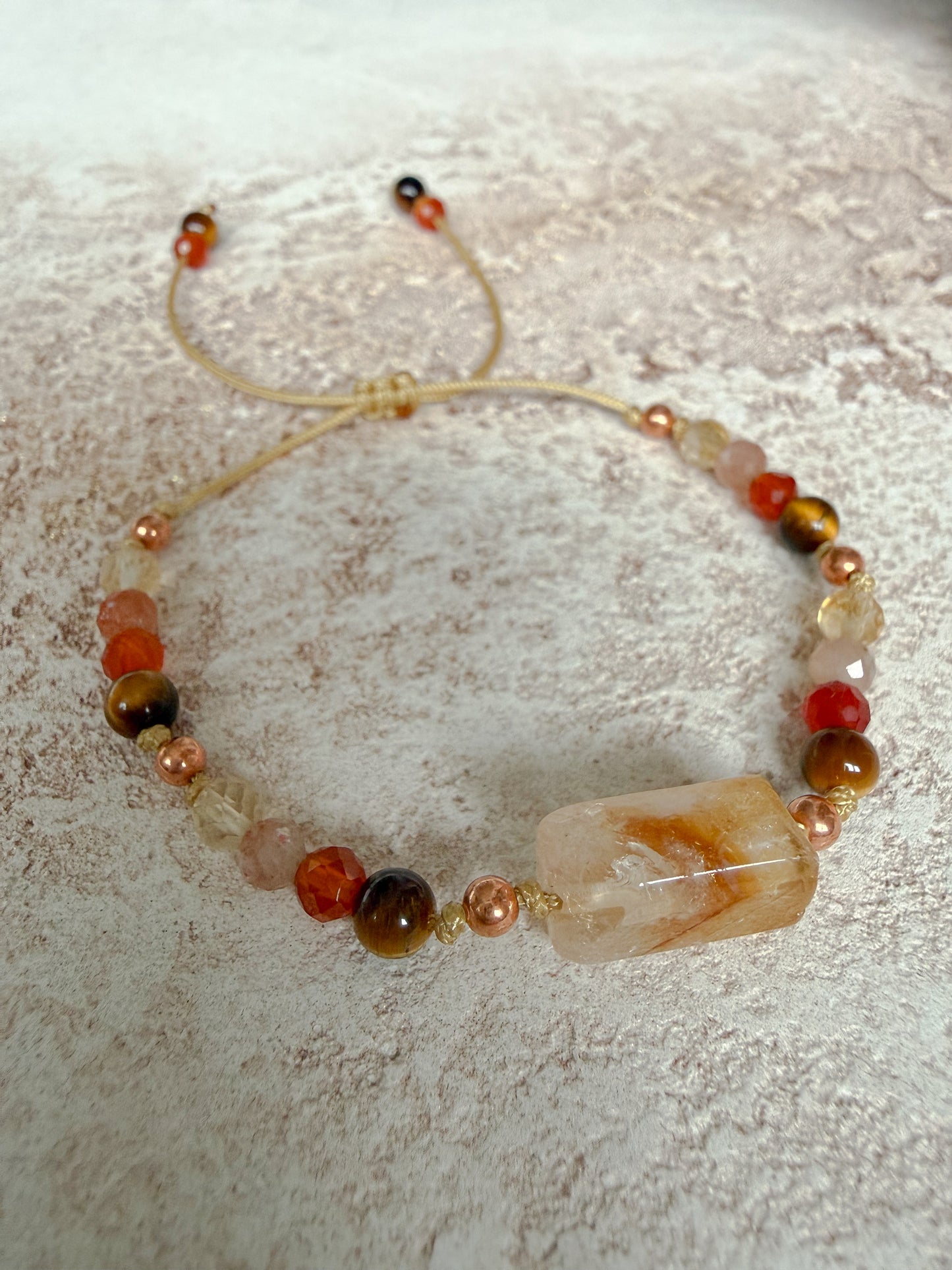 Bracelet CITRINE, TIGER’S EYE, CARNELIAN, SUNSTONE