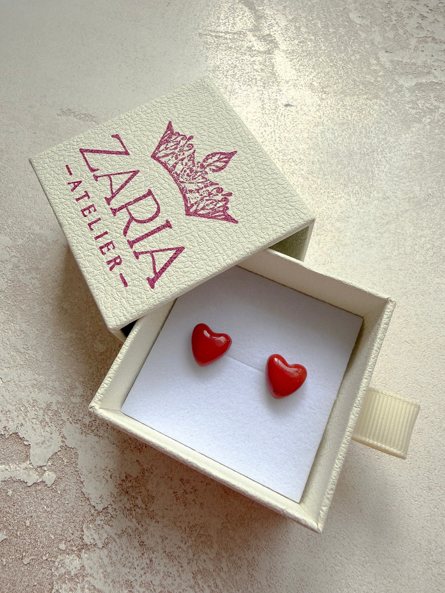 Earrings CERAMIC HEARTS