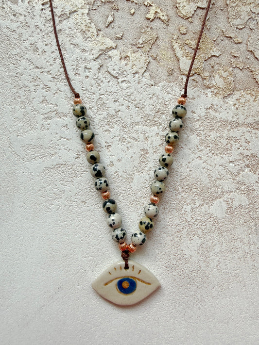Necklace DALMATIAN JASPER